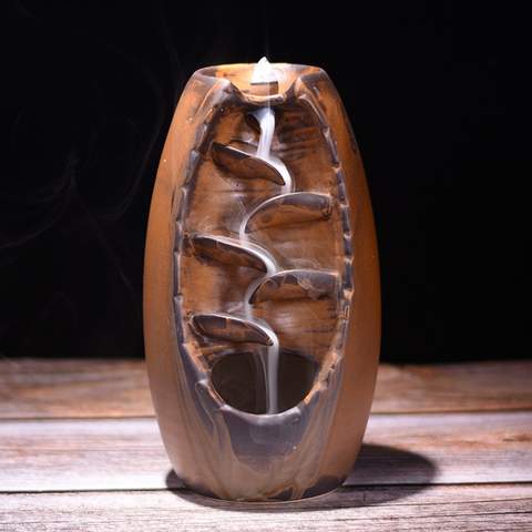 Ceramic Waterfall Backflow Incense Burner