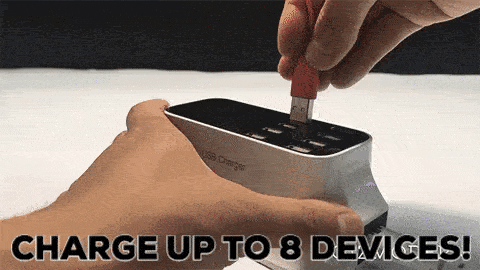 8 Ports Quick USB Charger 3.0 Led Display 8 Ports Quick USB Charger 3.0 Led Display